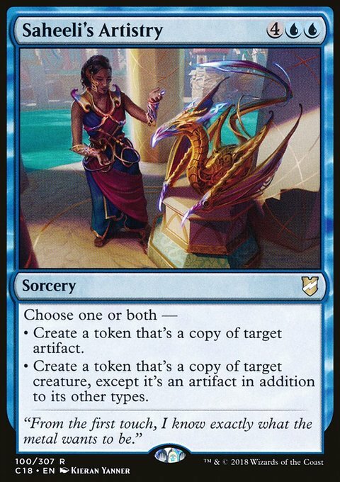 Magic the Gathering MTG Saheeli’s Artistry (100) Commander 2018 LP