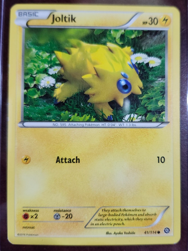 2016 POKEMON CARD JOLTIK BASIC 41/114