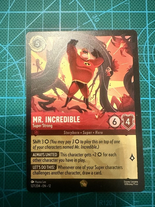 Disney Lorcana TCG Mr. Incredible FOIL – Super Strong 127/204