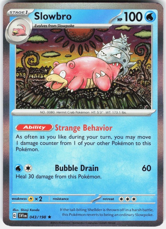 Slowbro Holo SV01: Scarlet & Violet Base Set 043/198 NM Shinji Kanda