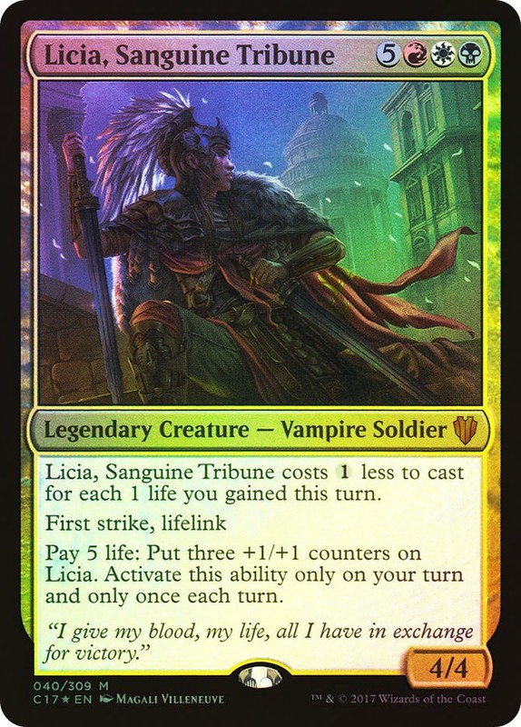 MTG FOIL Licia, Sanguine Tribune – Commander 2017 #040