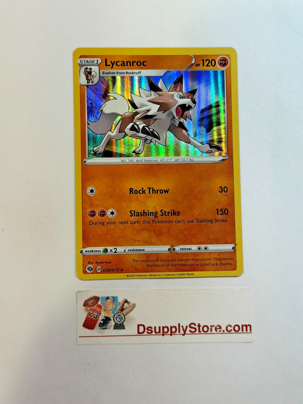 Lycanroc 30/73 Champions Path Holo Pokemon FREE SHIPPING