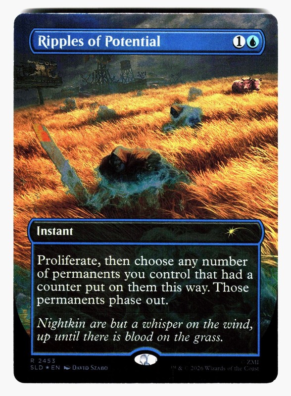 Ripples Of Potential #2453 (NM) (Rainbow Foil) Secret Lair Fallout Magic MTG