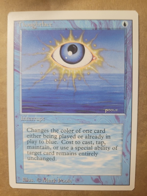 Thoughtlace 3rd Edition Third Revised Magic the Gathering MTG (Mark Poole) LP