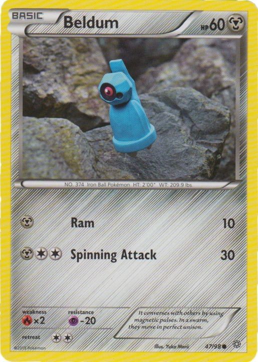 Beldum – 47/98 – Common – Damaged