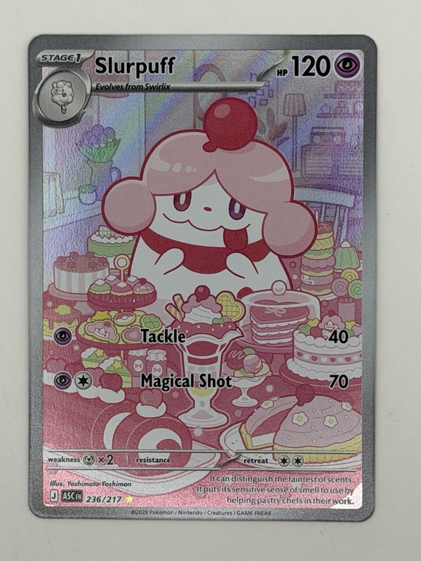 Slurpuff 236/217 Illustration Rare Me: Ascended Heroes Holo NM