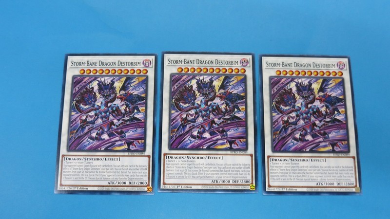 LIVE 3x BPRO-EN089 STORM-BANE DRAGON DESTORBIM 1ST EDITION YUGIOH PACK FRESH