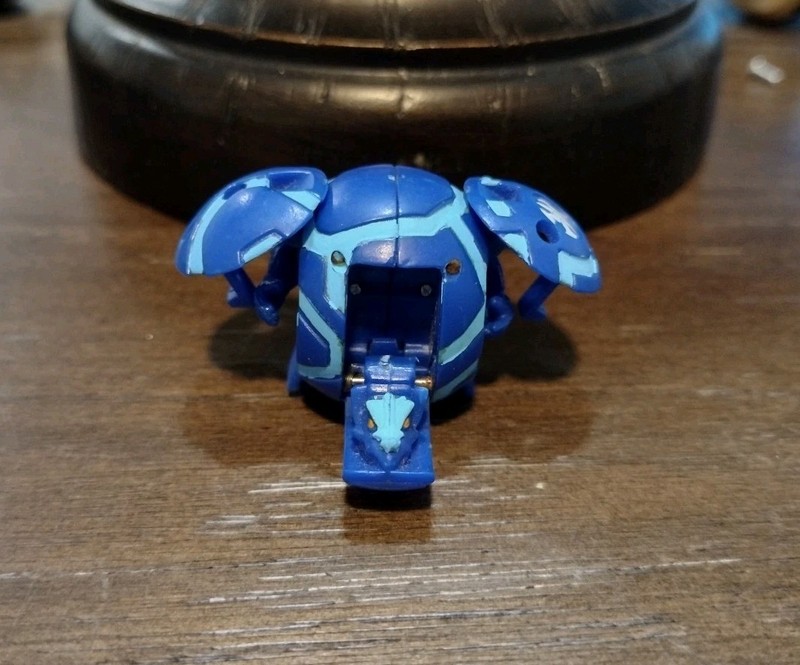 Bakugan B1 Aquos Saurus 360G Anime Accurate CUSTOM REPAINT W/ Vintage Card! gallery