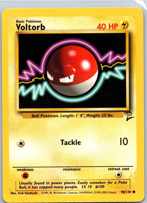 Voltorb Common Base Set 2 098/130 NM