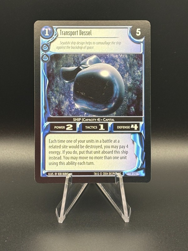 Wars TCG Decipher Transport Vessel Incursion 1R213 LP+