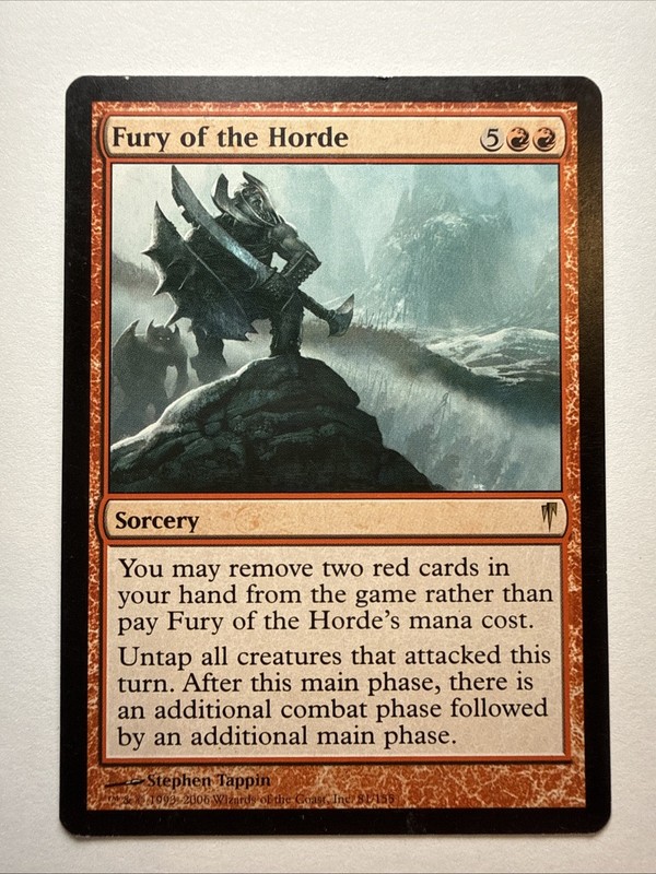 Fury of the Horde MTG ColdSnap Commander