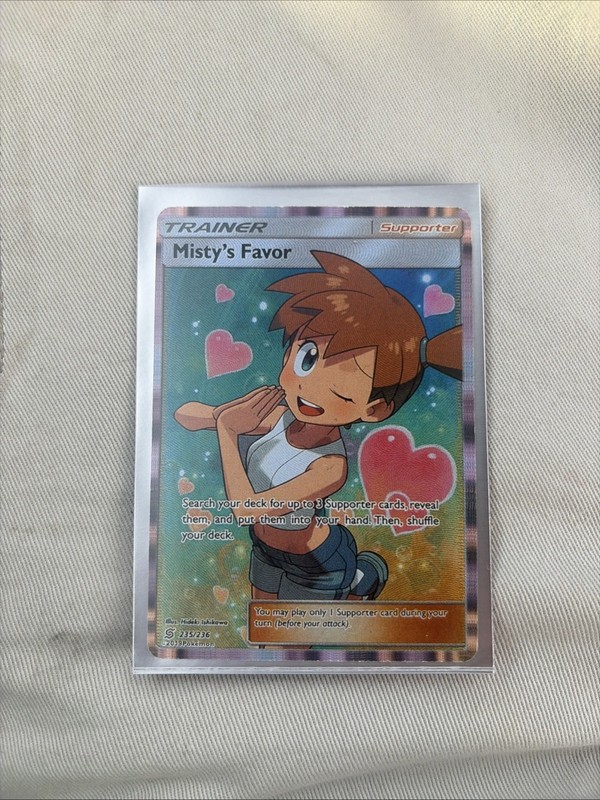 Misty’s Favor (Full Art) 235/236 Sm-Unified Minds Holo