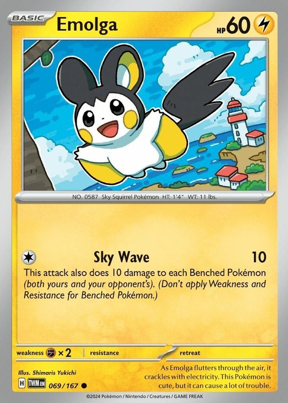 Emolga – 069/167 – Common – Near Mint