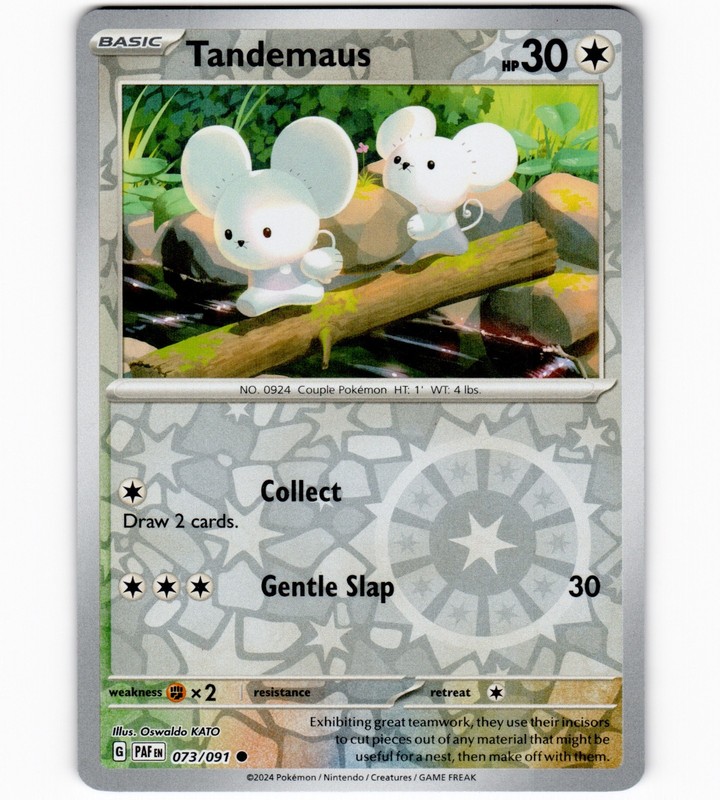 Tandemaus – Reverse Holo 073/091 SV: Paldean Fates NM-LP