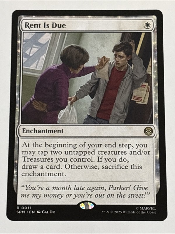MTG Universes Beyond: Spider-man Rent Is Due 0011 NM Rare