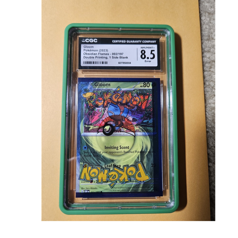Pop 1 Pokémon CGC 8.5 Error Gloom Obsidian Flames Double Printing