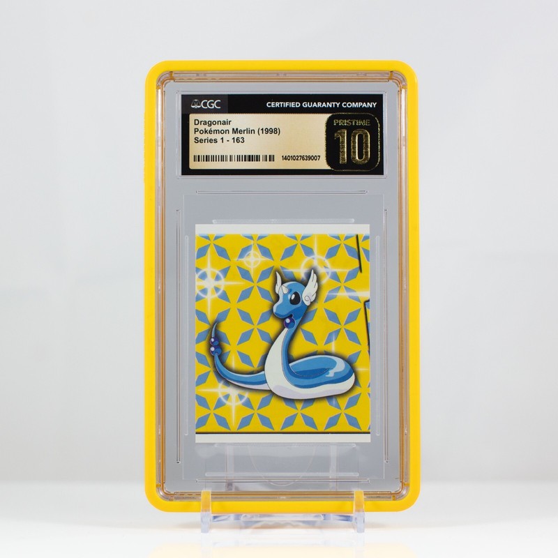 Pokemon Dragonair #163 Merlin Sticker Series 1 Topps – CGC 10 PRISTINE- POP2
