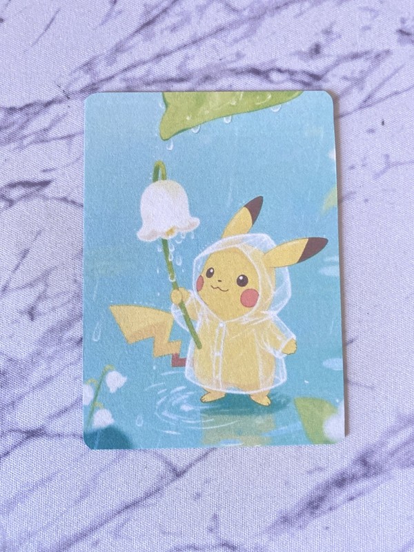 Anime ART STYLE Pikachu Fan Art Pokemon Custom Card/perfect bookmark gallery