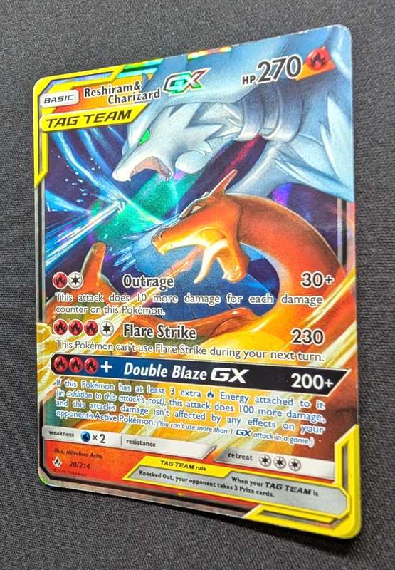 Reshiram & Charizard-GX 20/214 Unbroken Bonds Rare Holo GX gallery