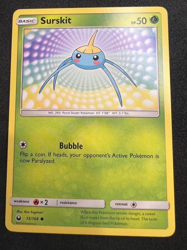 Surskit 15/168 Common Celestial Storm Pokemon 2018