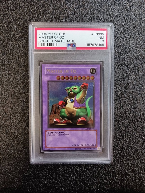 2004 Yu-Gi-Oh Master Of Oz Sod-Ultimate Rare PSA 7