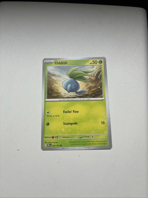Oddish 001/197 Sv03: Obsidian Flames Regular