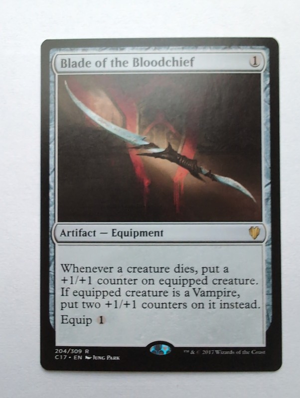 MTG Blade of the Bloodchief (C17) Commander 2017 Regular Rare 204/309