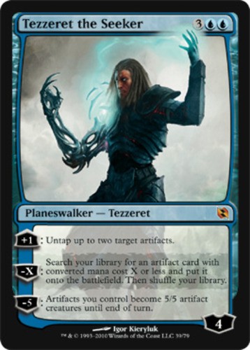1x Tezzeret the Seeker – Foil MTG – Duel Decks: Elspeth vs Tezzeret – Moderate P
