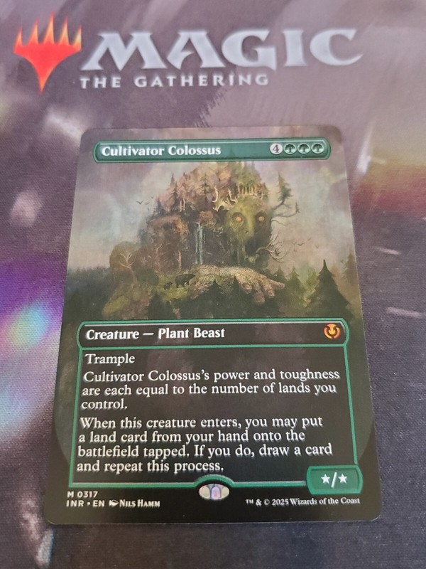 Mtg. Cultivator Colossus. Borderless. Innistrad Remastered. Pack Fresh