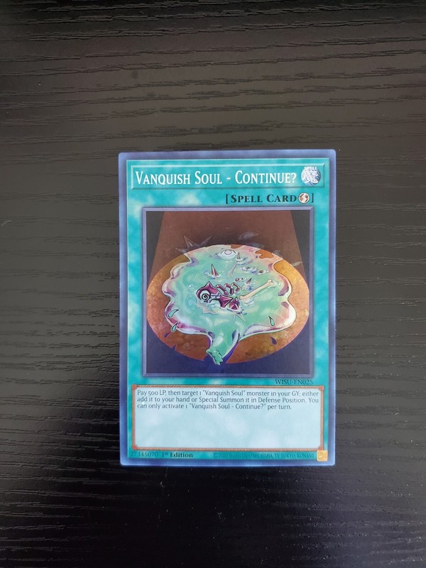 YuGiOh Wild Survivors – Vanquish Soul – Continue? – WISU-EN025
