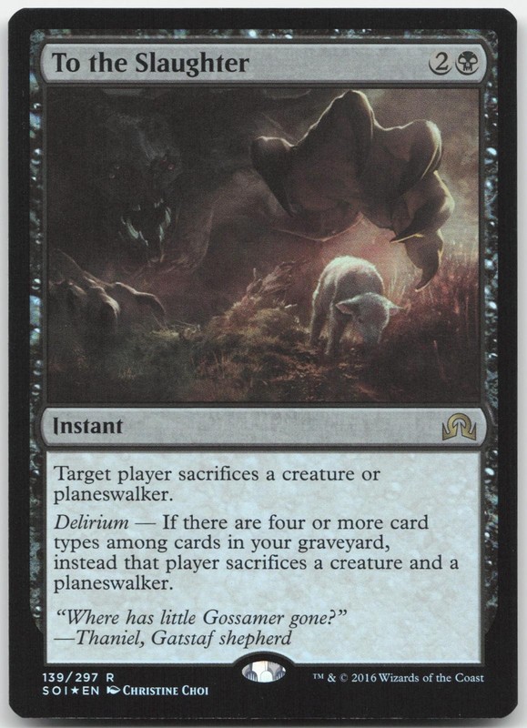 To the Slaughter – Shadows over Innistrad – Foil Rare – Magic: The Gathering