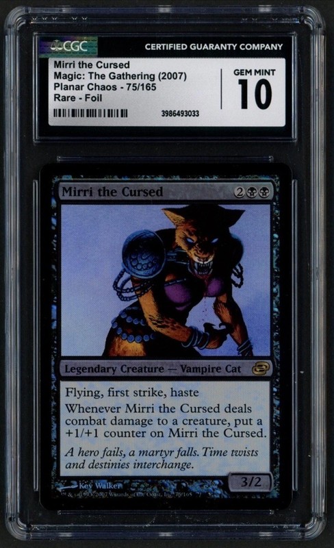Mtg Mirri the Cursed (CGC) 10 Planar Chaos, Rare foil [2007]