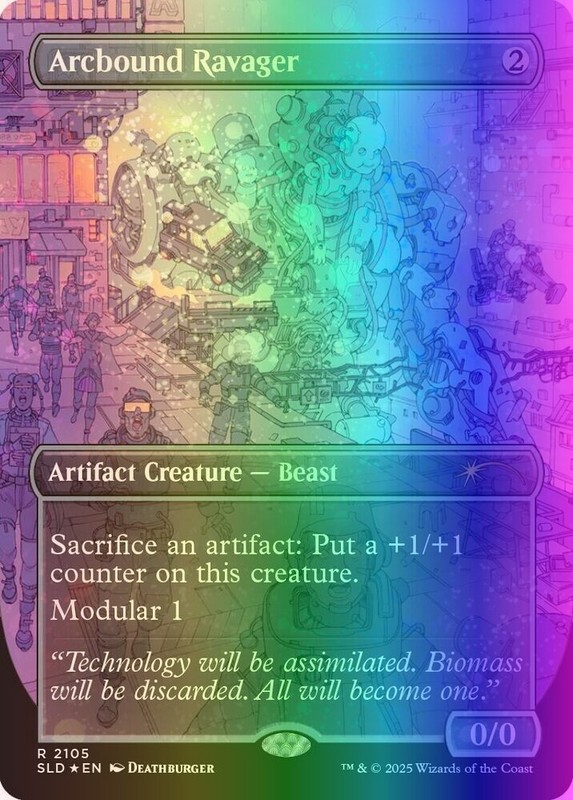 MTG Arcbound Ravager (2105/3264) Secret Lair Drop Series NM FOIL- Galaxy