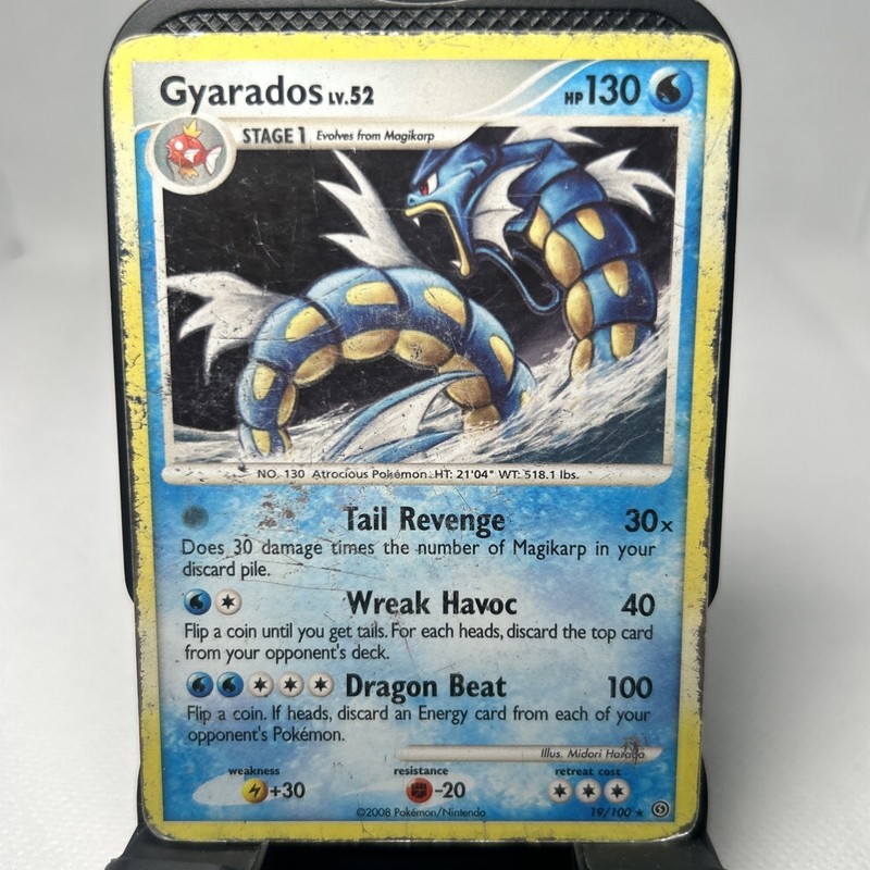 Gyarados 19/100 (2008) – Holo Rare Pokémon TCG Card – Stormfront