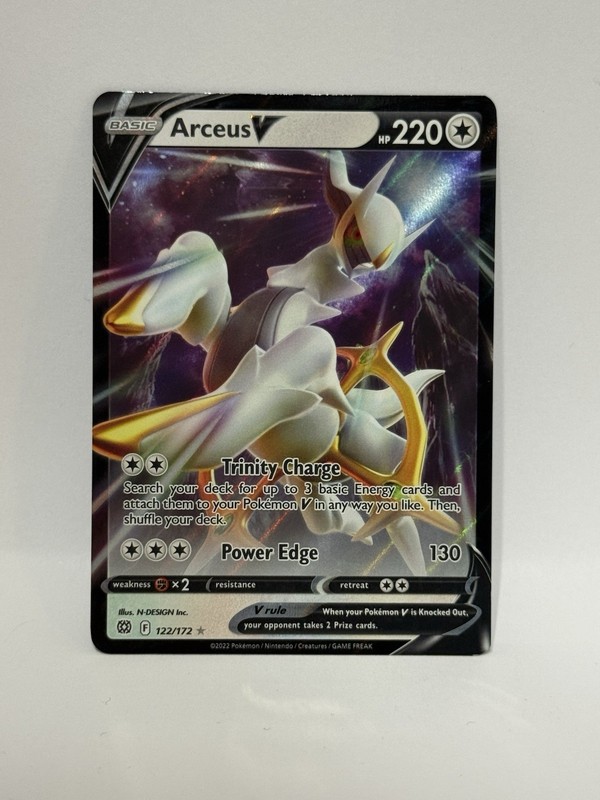 Pokémon TCG Arceus v 122/172 SWSH Brilliant Stars Ultra Rare
