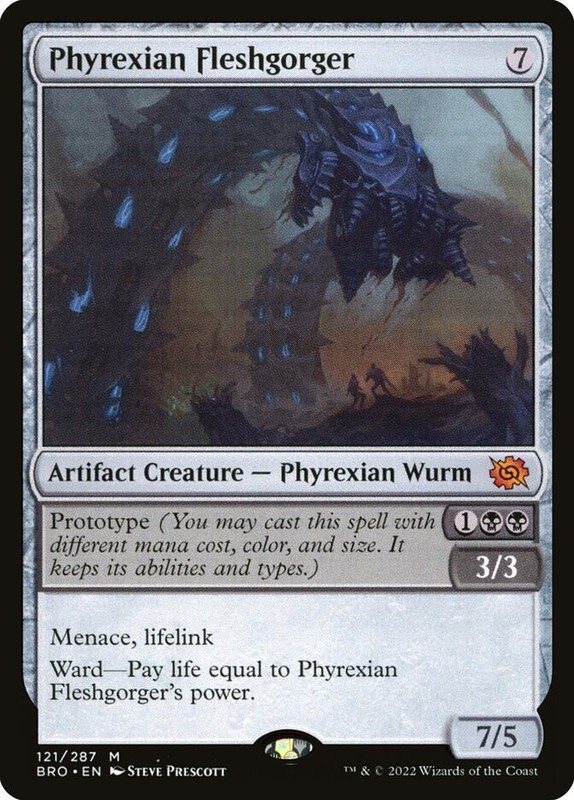 MTG Magic the Gathering Phyrexian Fleshgorger (121/417) The Brothers’ War LP