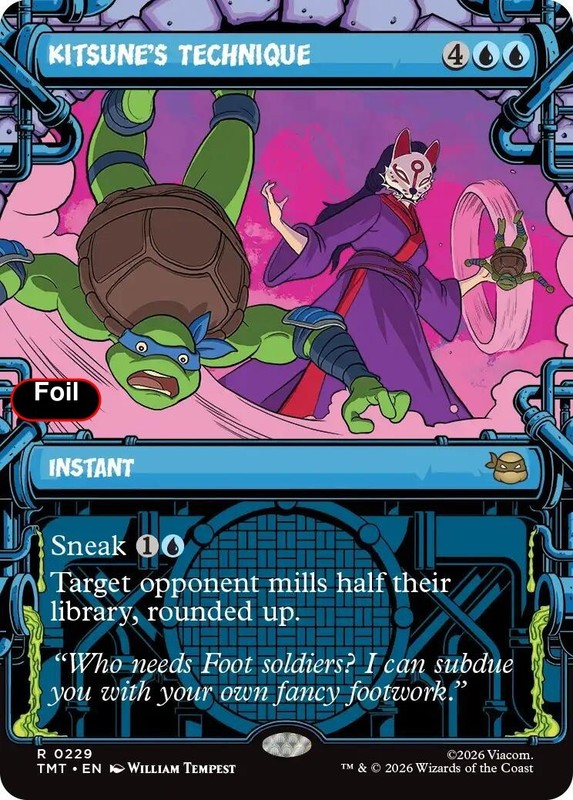 Foil Kitsune’s Technique (Showcase) – 229 – NM – Teenage Mutant Ninja Turtles