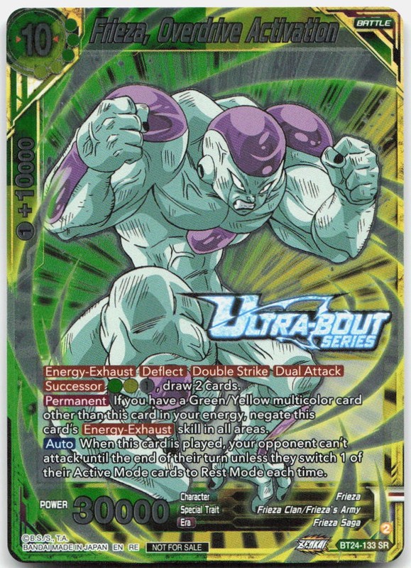 Frieza Overdrive Activation Event Pack 17 Super Rare Promotion Cards BT24 133 NM