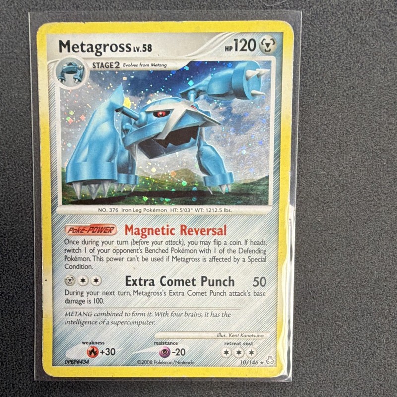 Nintendo Pokémon TCG Metagross 10/146 Legends Awakened Holo Rare 2008 120 HP EN