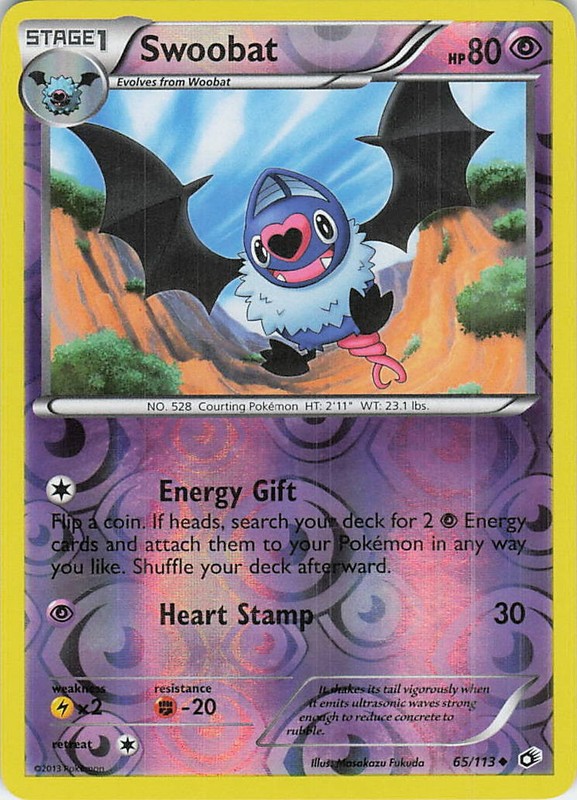 Swoobat Uncommon Legendary Treasures 65/113 LP Reverse Holo