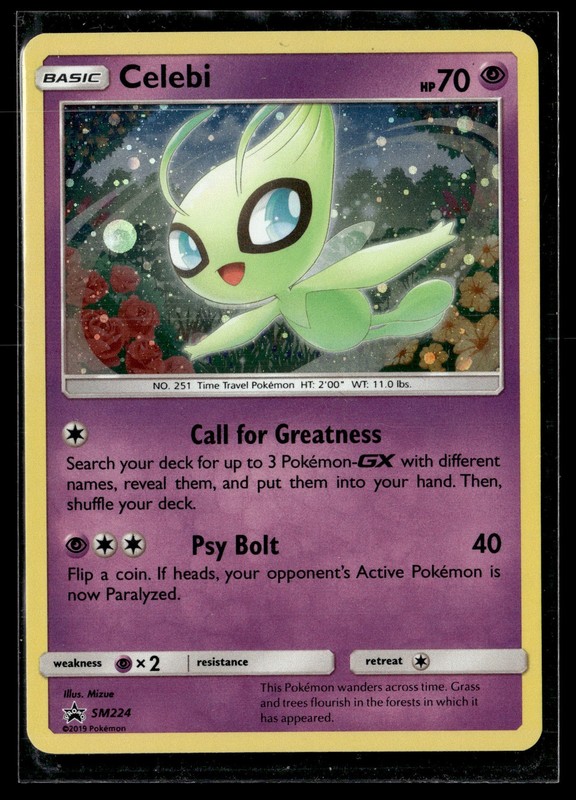 Pokemon TCG SM Promos #SM224 Celebi Cosmos Holo