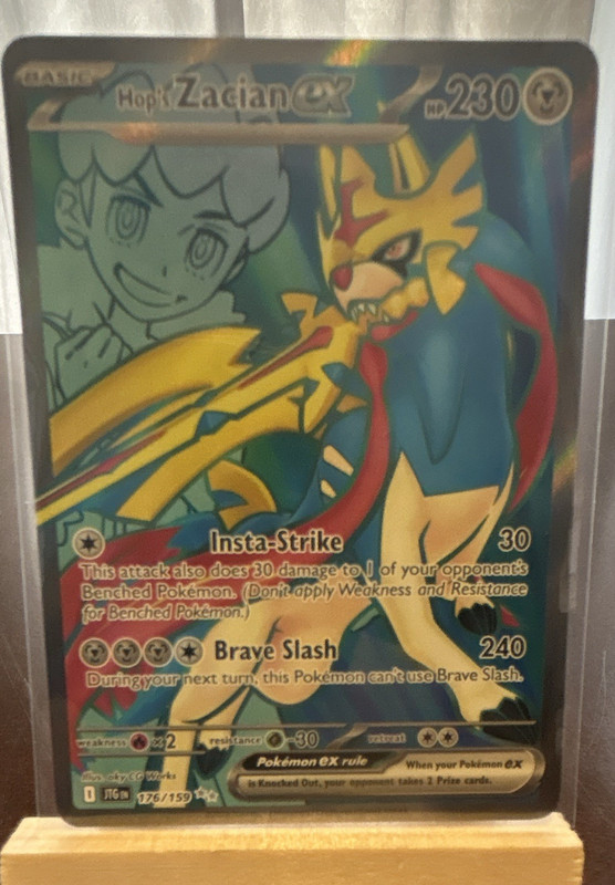 The Pokémon Company Pokémon TCG Hop’s Zacian ex SV09 176/159 Holo 230HP EN