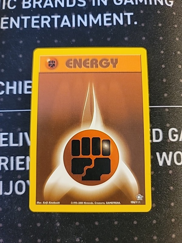 Pokemon Neo Genesis 106/111 Fighting Energy Pokémon, LP or Better