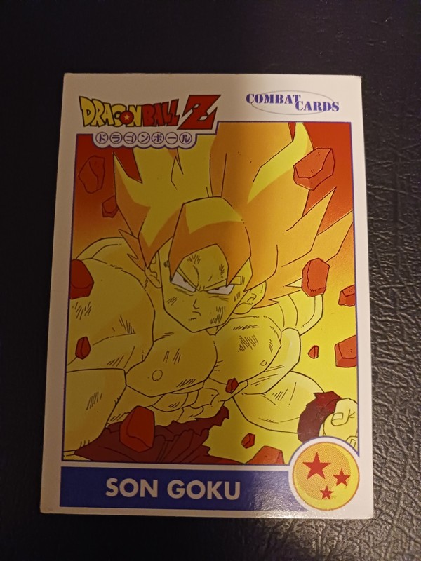 Son Goku Dragon Ball Z Combat Cards Spanish Panini Rare #63 Vintage 90s LP-MP