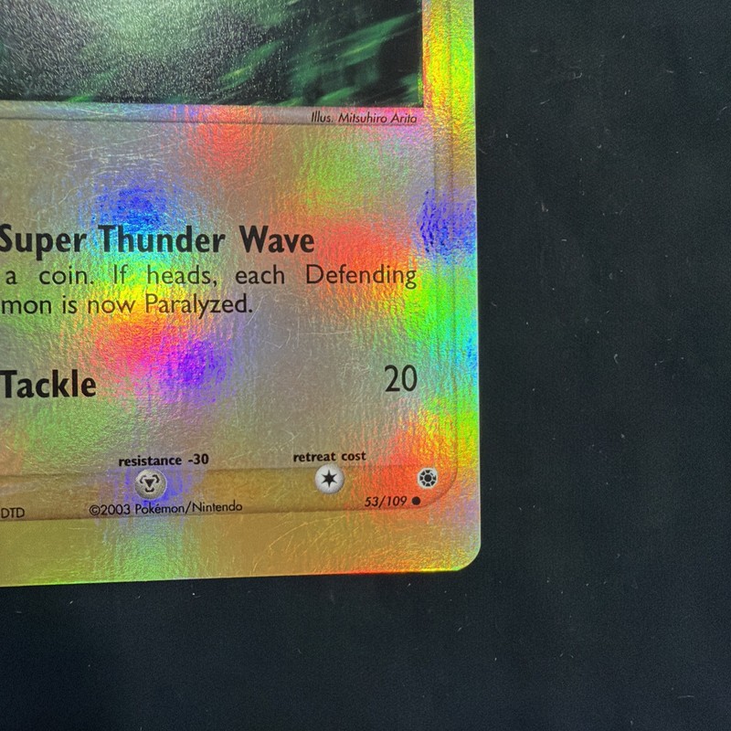 Electrike Reverse Holo 53/109 EX Ruby & Sapphire Pokemon Card gallery