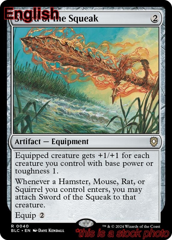EN – Sword of the Squeak – 40 – BLC – NM