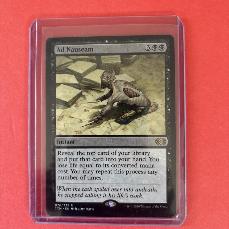 Wizards of the Coast Ad Nauseam Rare Instant Double Masters Regular Black 2020