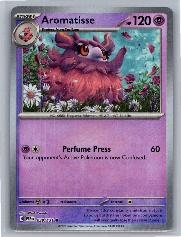 Aromatisse (Poke Ball Pattern) 039/131 Common Prismatic Evolutions Pokemon NM