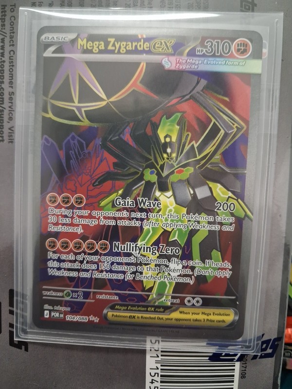 Mega Zygarde EX 104/088 Full Art Foil English Pokémon TCG