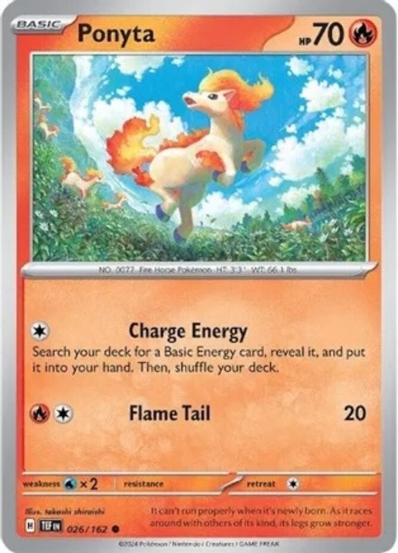 Ponyta – 026/162 – Common – Near Mint
